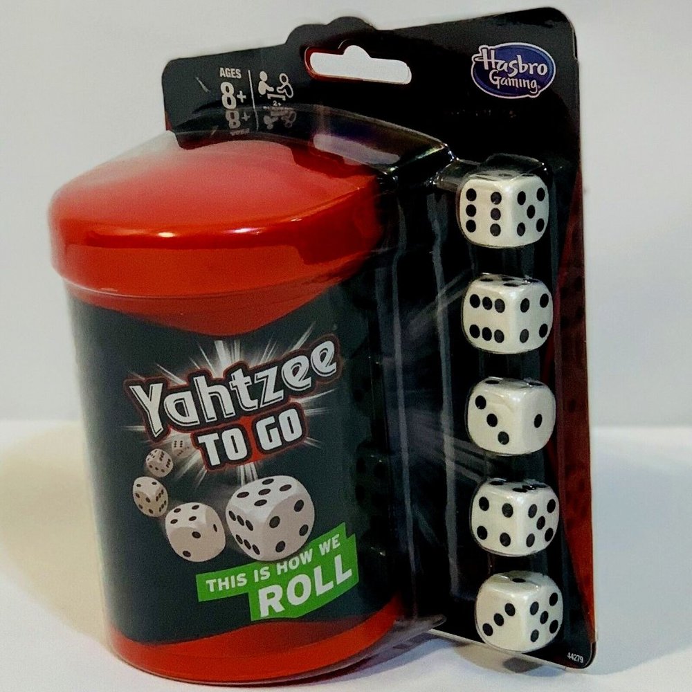 Yahtzee to Go Family Fun Travel Dice Board Game Hasbro Brand New Factory Sealed